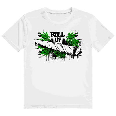 Division420 Heavy Cotton T-Shirt mit Roll up Art Print, unisex, aus 100% ringgesponnener Baumwolle, nachhaltiger Streetstyle