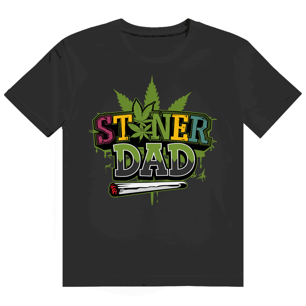 Heavy Cotton T-Shirt Stoner Dad von Division420 mit nachhaltiger Baumwolle und modernem Tubular Fit