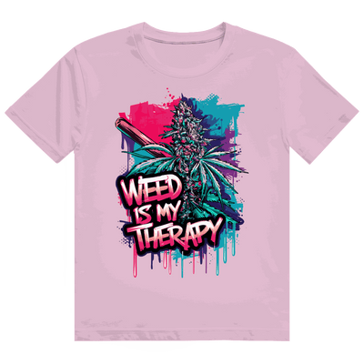 Heavy Cotton T-Shirt - Weed is my Therapy | Division420®