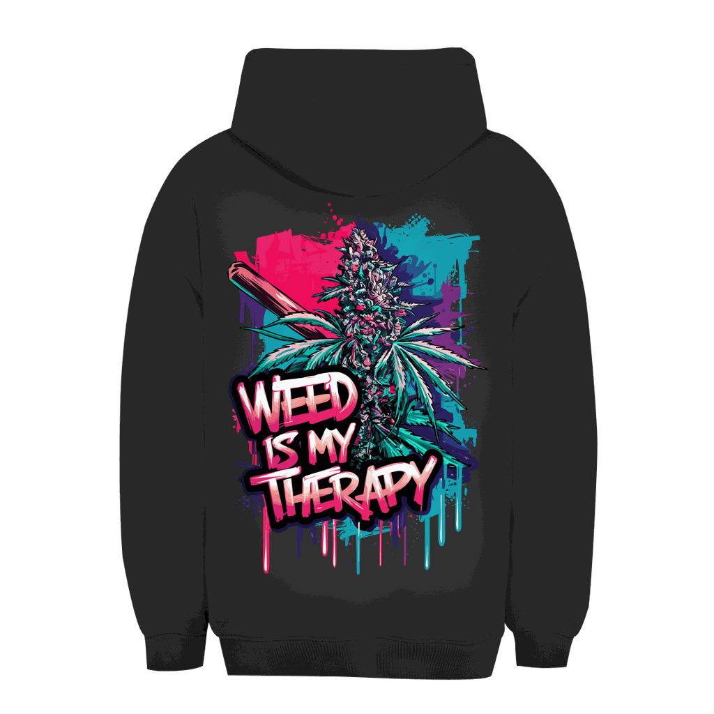 Unisex Oversize Hoodie - Weed is my Therapy | Division420®