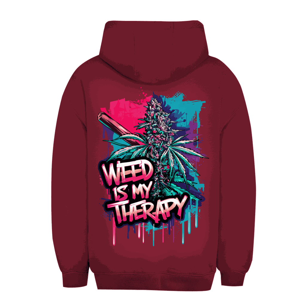 Unisex Oversize Hoodie - Weed is my Therapy | Division420®