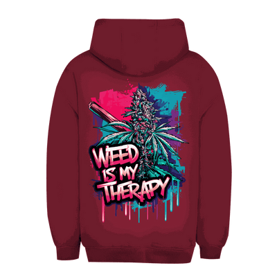 Unisex Oversize Hoodie - Weed is my Therapy | Division420®