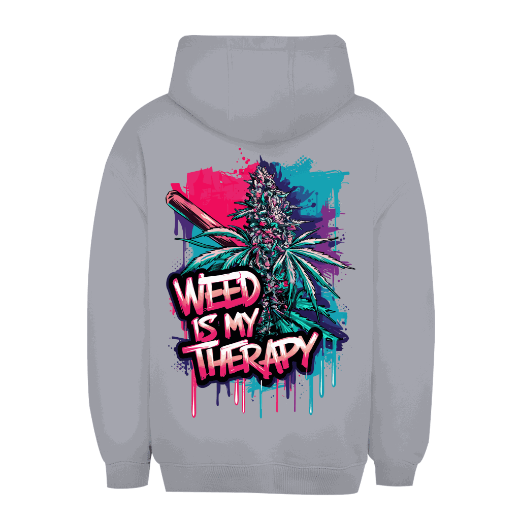 Unisex Oversize Hoodie - Weed is my Therapy | Division420®