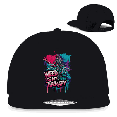 Snapback Rapper Cap - Weed is my Therapy | Division420®