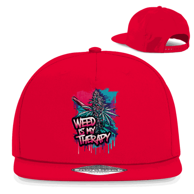 Snapback Rapper Cap - Weed is my Therapy | Division420®