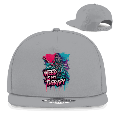 Snapback Rapper Cap - Weed is my Therapy | Division420®