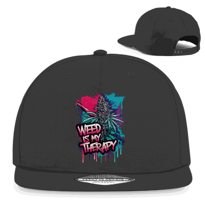 Snapback Rapper Cap - Weed is my Therapy | Division420®