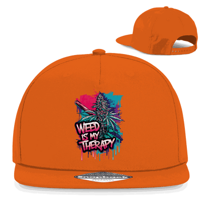 Snapback Rapper Cap - Weed is my Therapy | Division420®