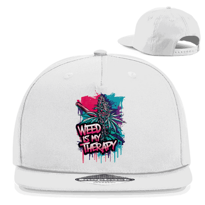 Snapback Rapper Cap - Weed is my Therapy | Division420®