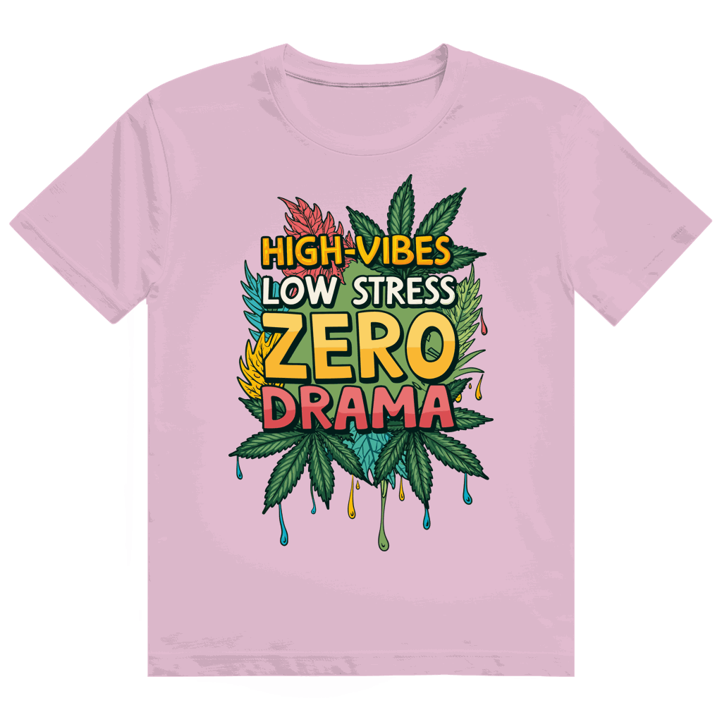 Heavy Cotton T-Shirt - High-Vibes, low stress, zero drama | Division420®
