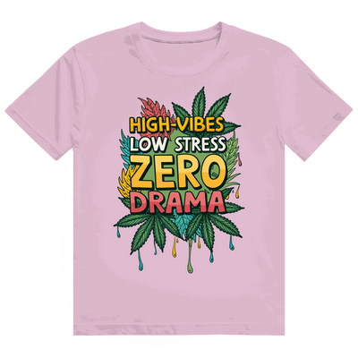 Heavy Cotton T-Shirt - High-Vibes, low stress, zero drama | Division420®