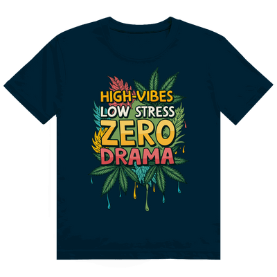 Heavy Cotton T-Shirt - High-Vibes, low stress, zero drama | Division420®