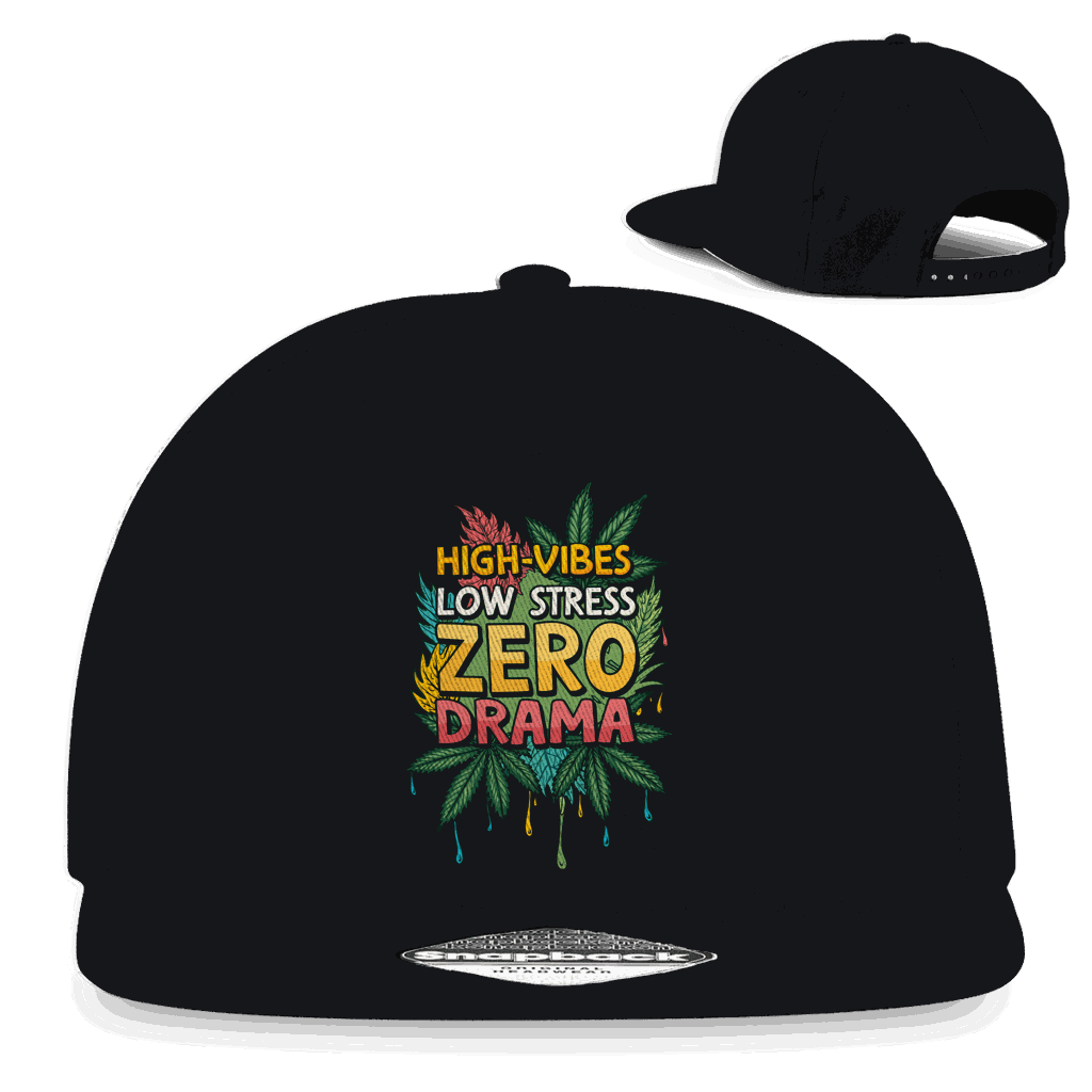 Snapback Rapper Cap - High-Vibes, low stress, zero drama | Division420®