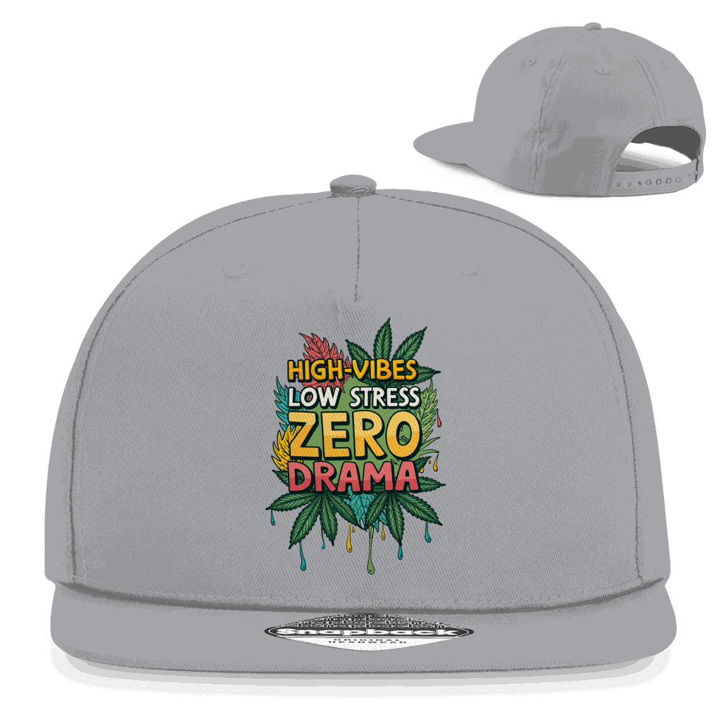 Snapback Rapper Cap - High-Vibes, low stress, zero drama | Division420®