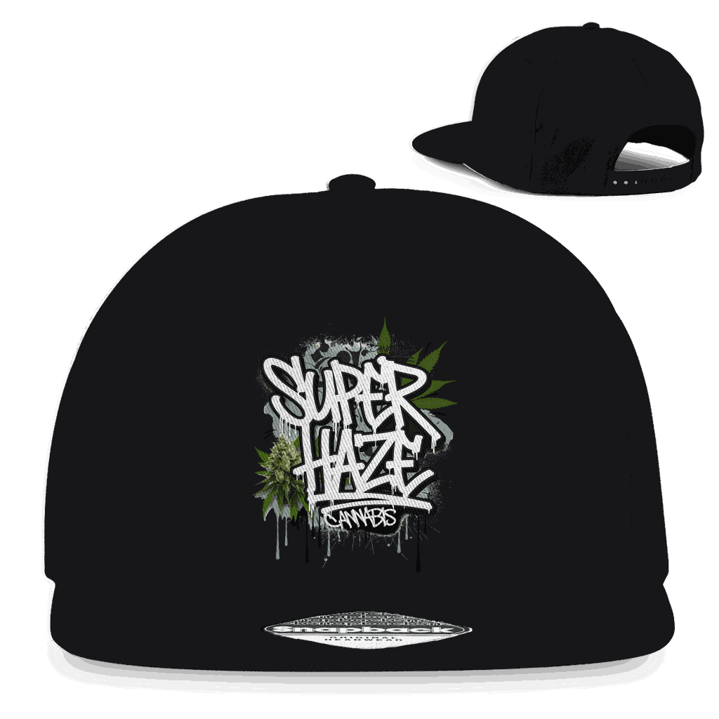 Snapback Rapper Cap Division420 Super Haze Graffiti urbaner Stylischer Streetwear Baumwoll-Twill