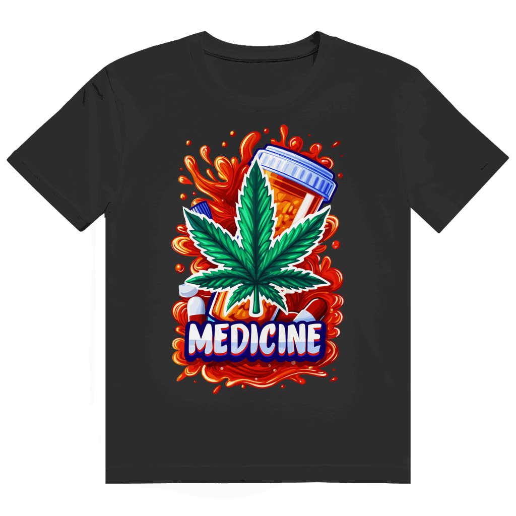 Heavy Cotton T-Shirt - Medicine Weed | Division420®