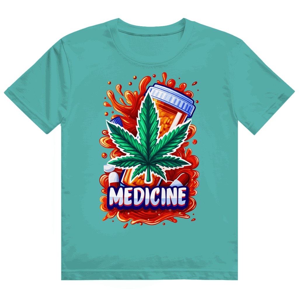 Heavy Cotton T-Shirt - Medicine Weed | Division420®