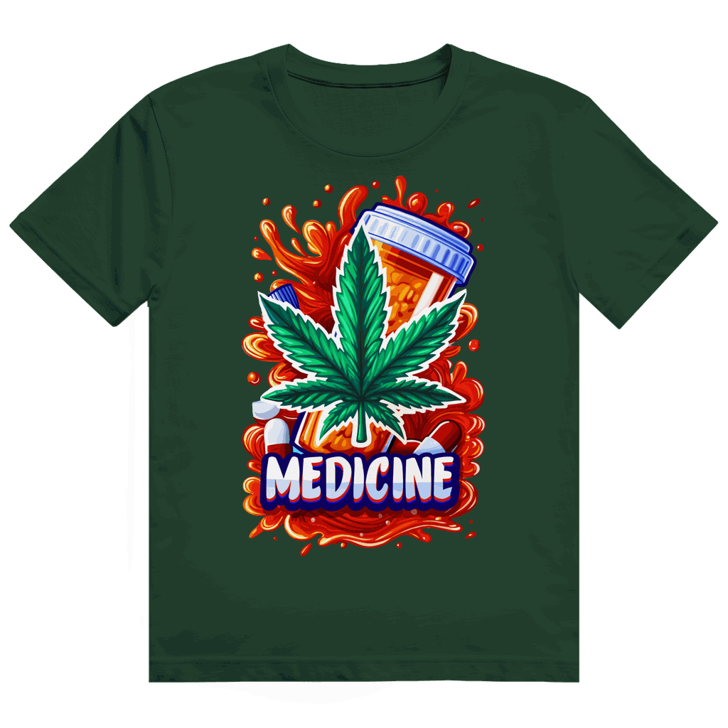 Heavy Cotton T-Shirt - Medicine Weed | Division420®