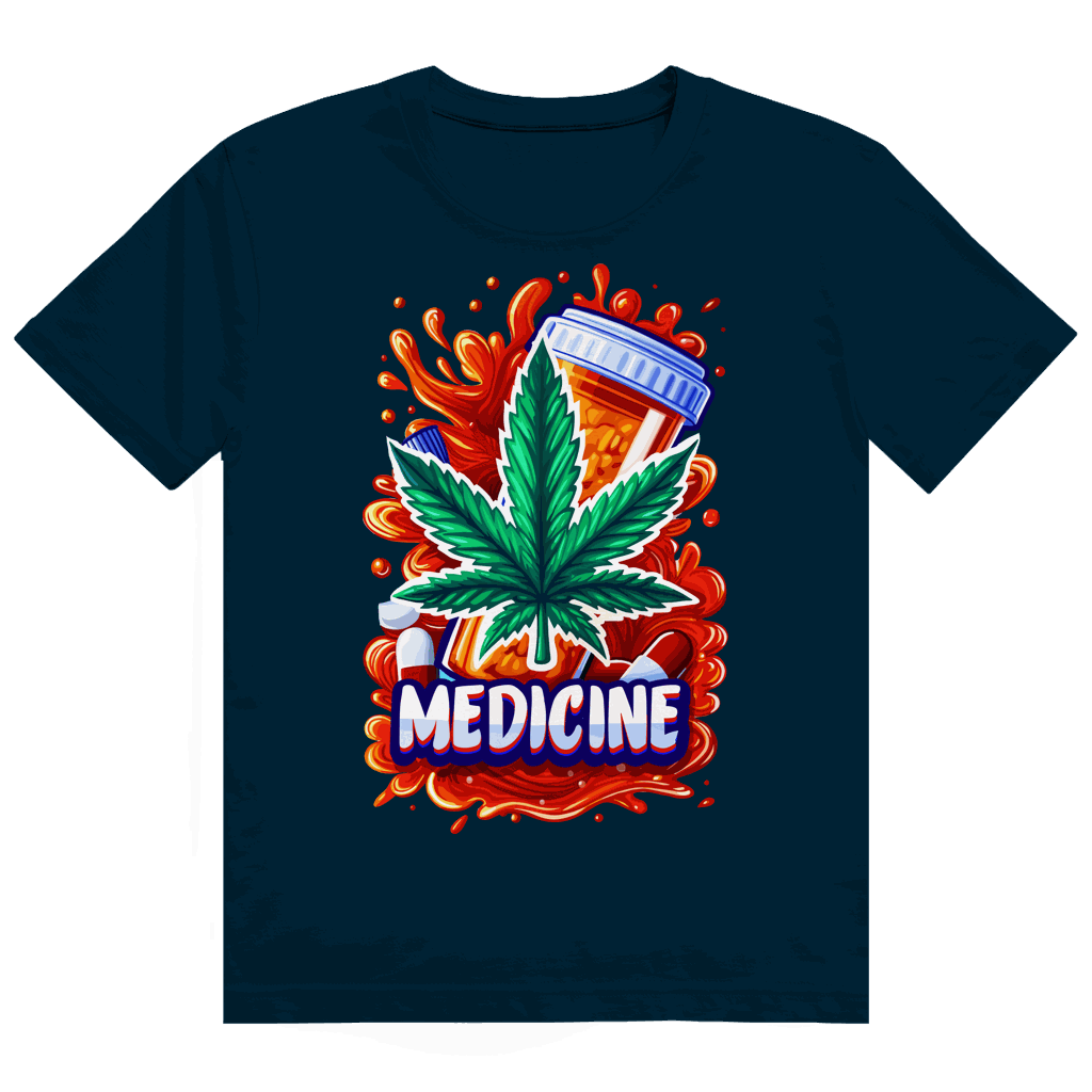 Heavy Cotton T-Shirt - Medicine Weed | Division420®
