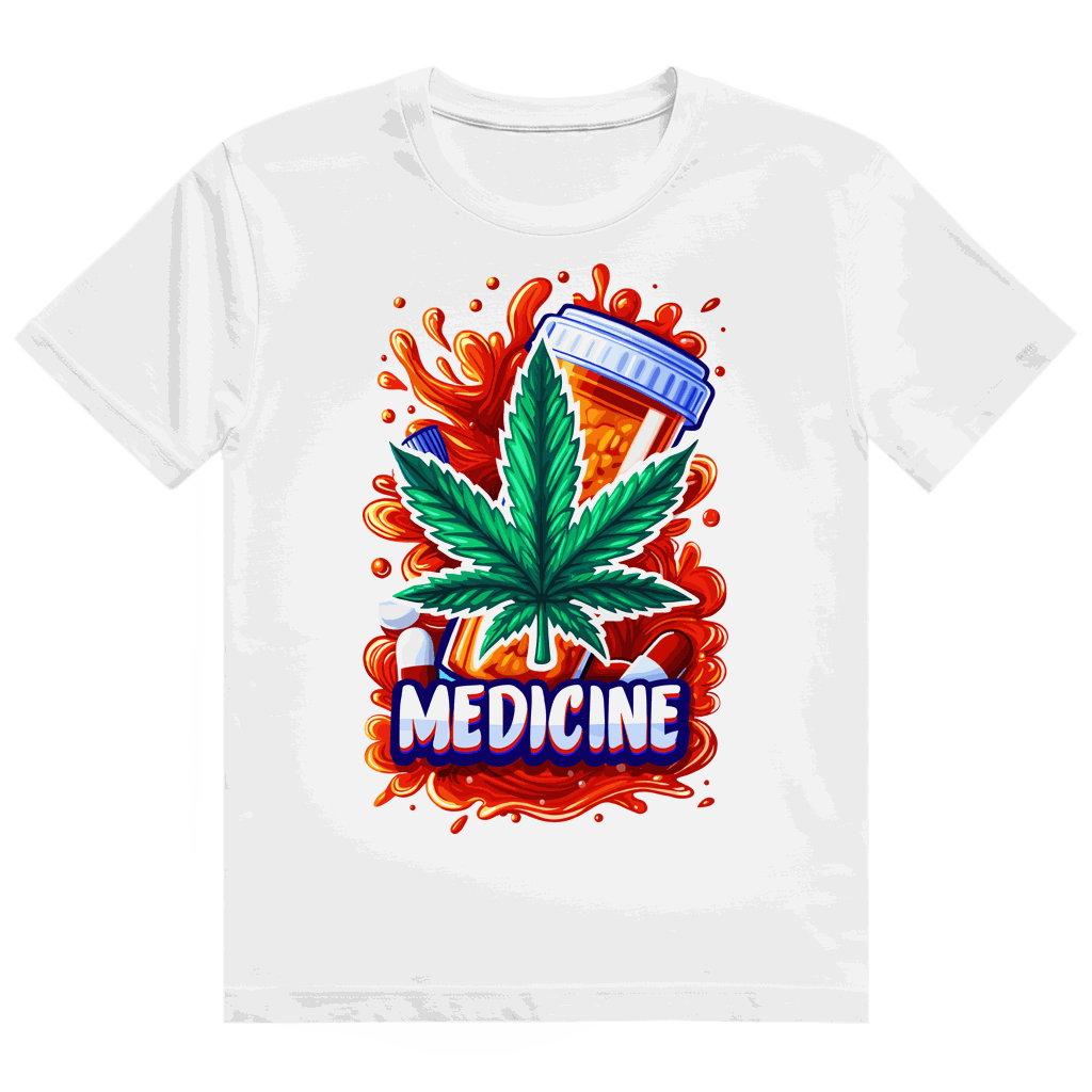 Heavy Cotton T-Shirt - Medicine Weed | Division420®