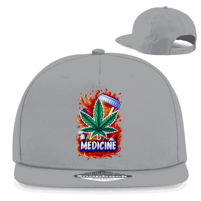 Division420 Snapback Cap Medicine Weed urbaner Style 100% Baumwolle flacher Schirm Retro Verschluss