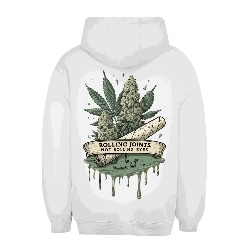 Unisex Oversize Hoodie Rolling Joints Division420 urbaner Style entspannter Komfort nachhaltig