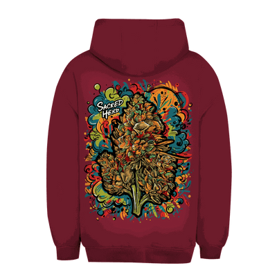 Unisex Oversize Hoodie Sacred Hero von Division420 mit Kapuze, Kängurutasche und nachhaltiger Baumwolle