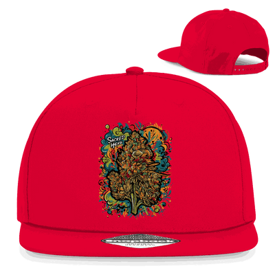 Division420 Snapback Cap Sacred Hero mit 5-Panel Design und Retro Snapback-Verschluss