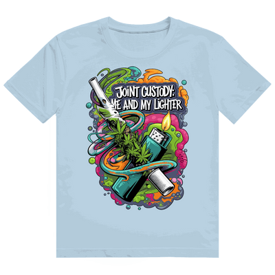 Heavy Cotton T-Shirt - Joint Custody: me and my lighter | Division420®