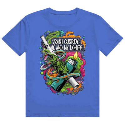 Heavy Cotton T-Shirt - Joint Custody: me and my lighter | Division420®