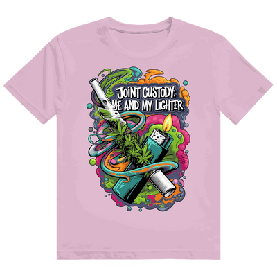 Heavy Cotton T-Shirt - Joint Custody: me and my lighter | Division420®