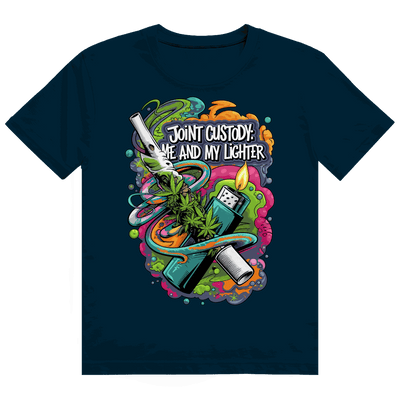 Heavy Cotton T-Shirt - Joint Custody: me and my lighter | Division420®