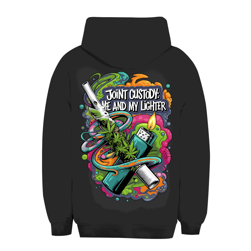 Unisex Oversize Hoodie - Joint Custody: me and my lighter | Division420®