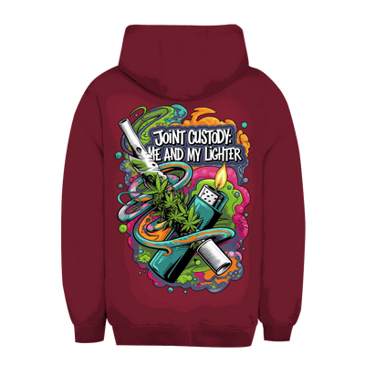 Unisex Oversize Hoodie - Joint Custody: me and my lighter | Division420®