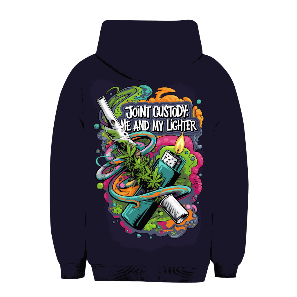 Unisex Oversize Hoodie - Joint Custody: me and my lighter | Division420®