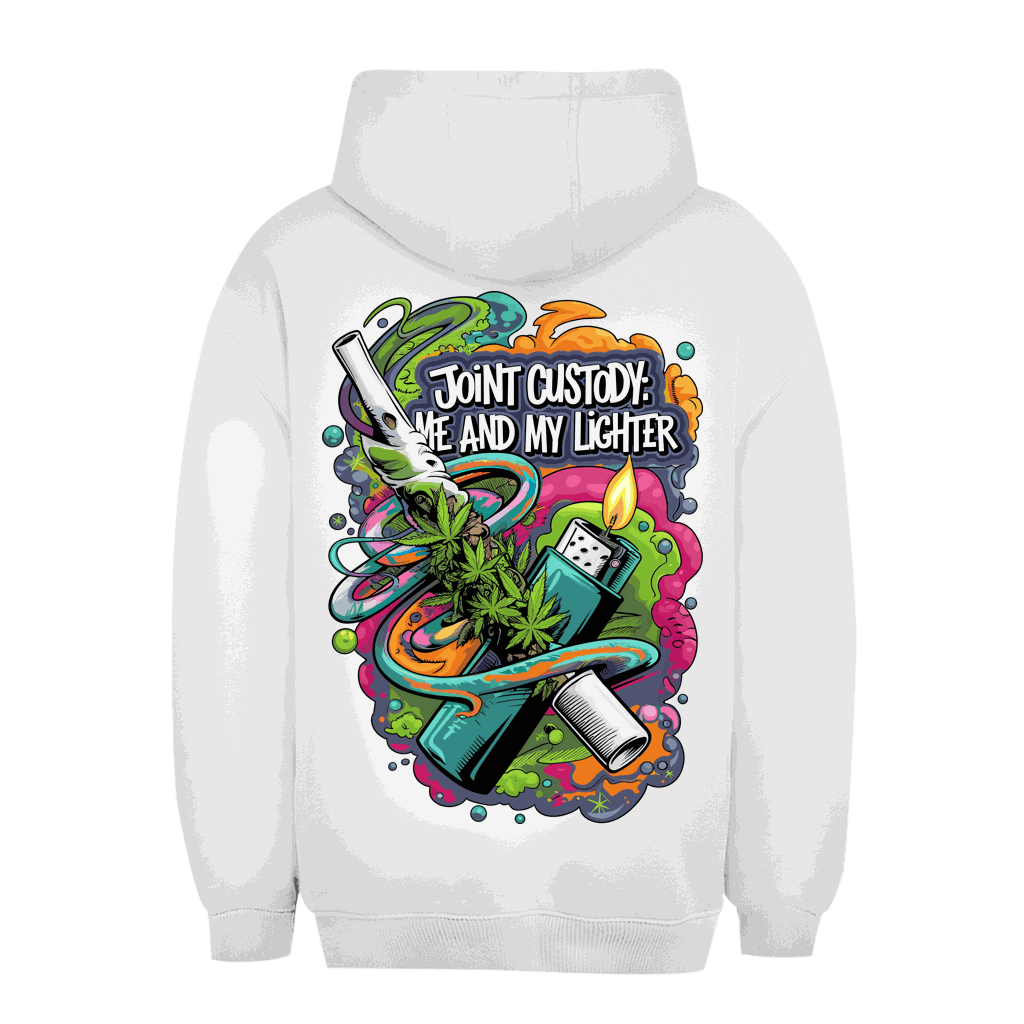 Unisex Oversize Hoodie - Joint Custody: me and my lighter | Division420®