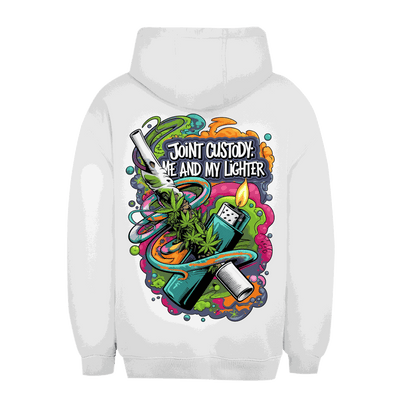 Unisex Oversize Hoodie - Joint Custody: me and my lighter | Division420®