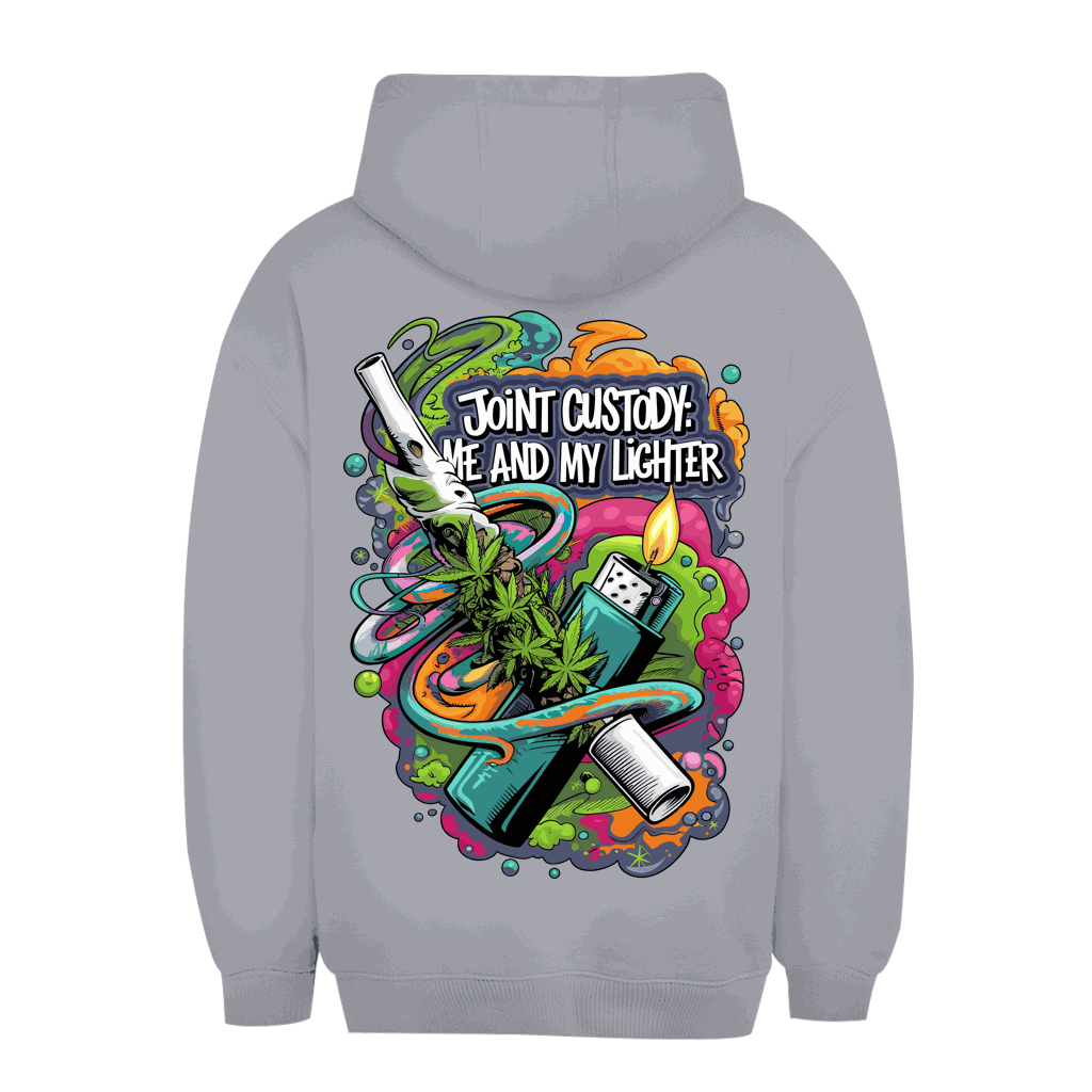 Unisex Oversize Hoodie - Joint Custody: me and my lighter | Division420®