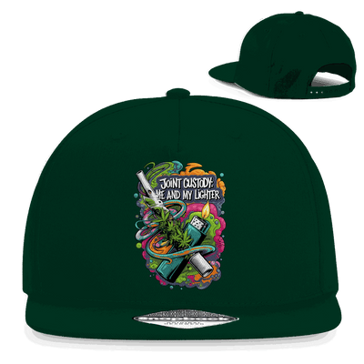Snapback Rapper Cap - Joint Custody: me and my lighter | Division420®
