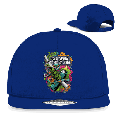 Snapback Rapper Cap - Joint Custody: me and my lighter | Division420®