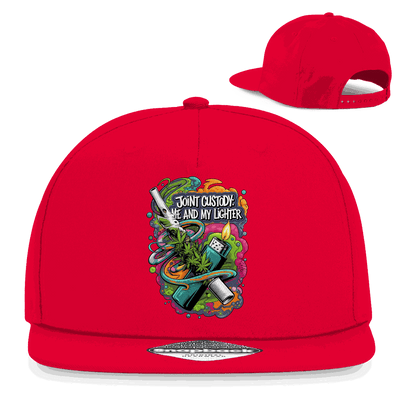 Snapback Rapper Cap - Joint Custody: me and my lighter | Division420®