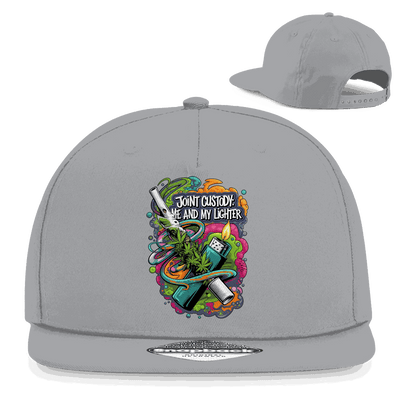 Snapback Rapper Cap - Joint Custody: me and my lighter | Division420®