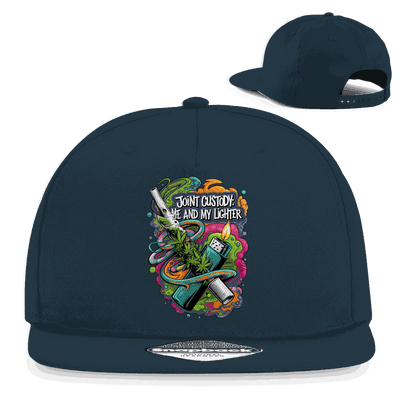 Snapback Rapper Cap - Joint Custody: me and my lighter | Division420®