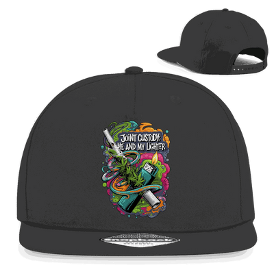 Snapback Rapper Cap - Joint Custody: me and my lighter | Division420®