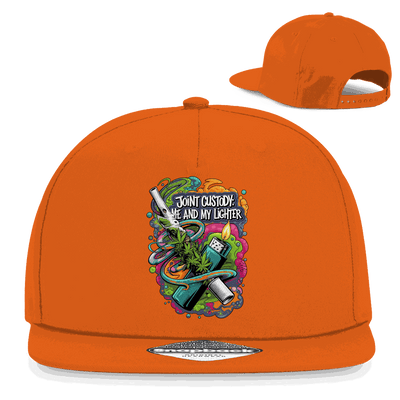Division420 Snapback Cap Joint Custody aus Baumwoll-Twill mit flachem Schirm und Retro Snapback-Verschluss