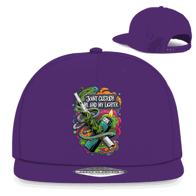 Snapback Rapper Cap - Joint Custody: me and my lighter | Division420®