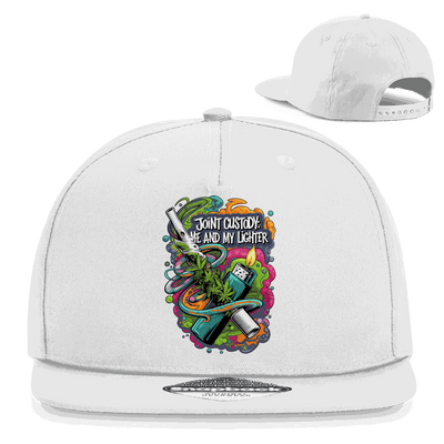 Snapback Rapper Cap - Joint Custody: me and my lighter | Division420®
