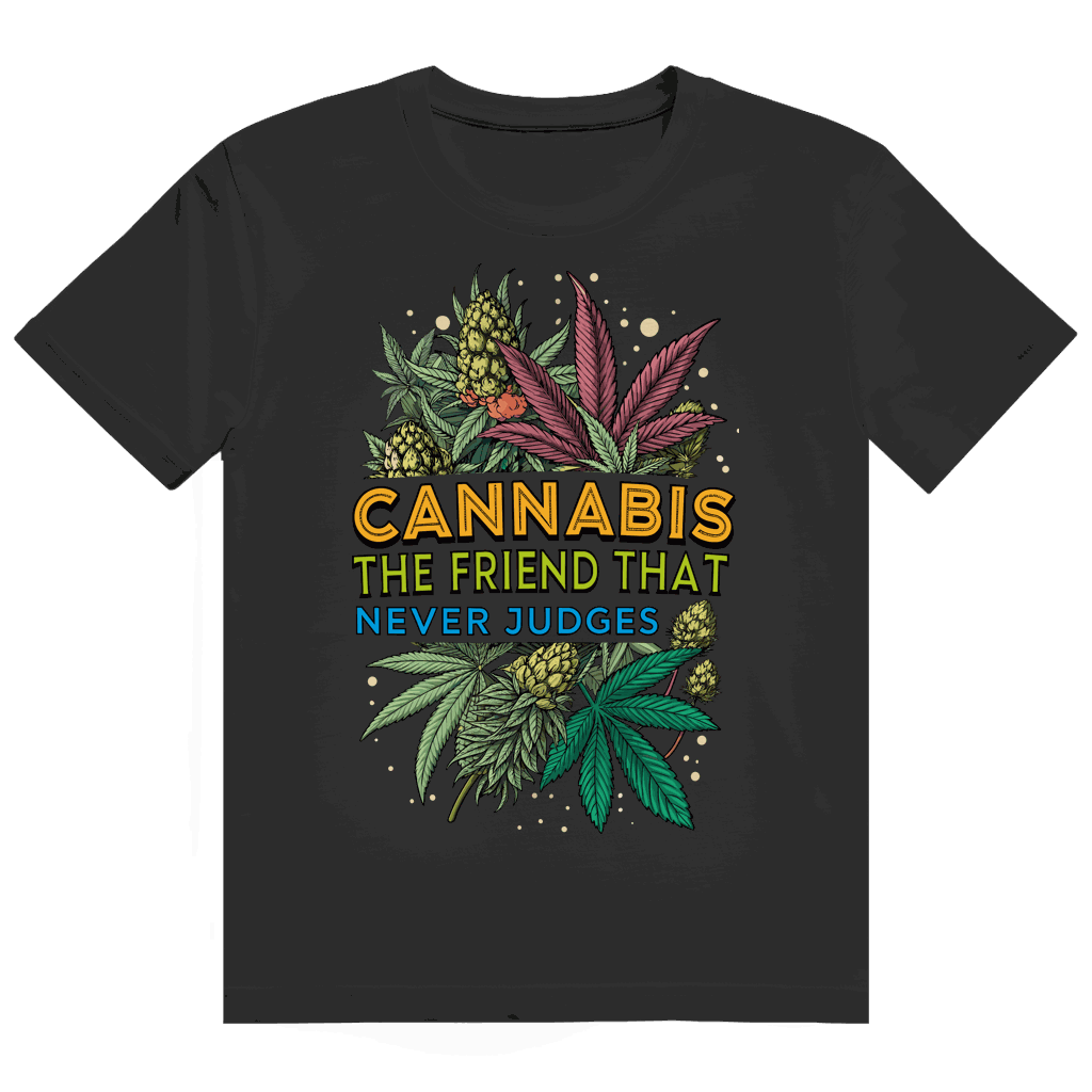 Heavy Cotton T-Shirt - Cannabis, The friend that never judges | Division420®