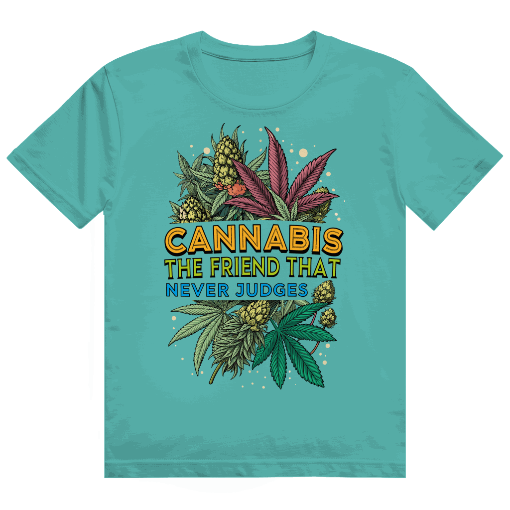 Heavy Cotton T-Shirt - Cannabis, The friend that never judges | Division420®