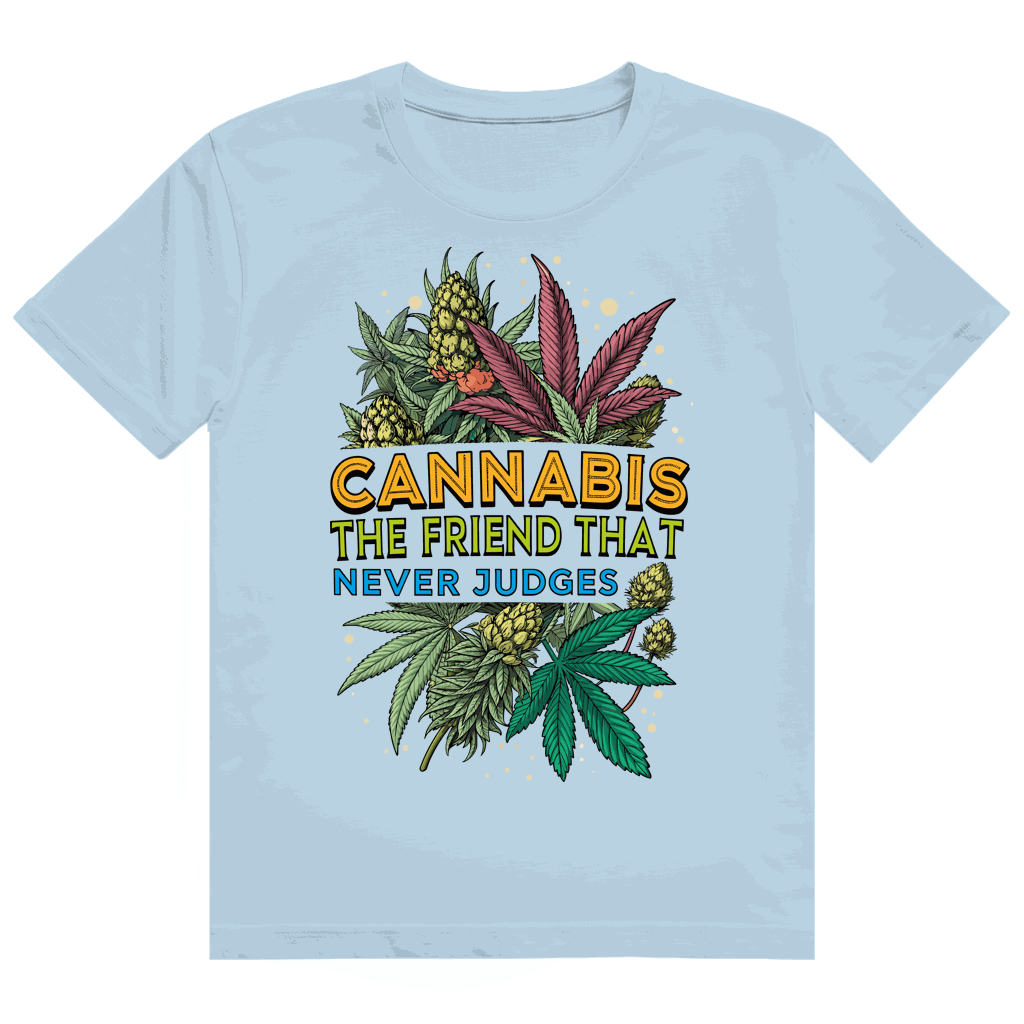 Heavy Cotton T-Shirt - Cannabis, The friend that never judges | Division420®